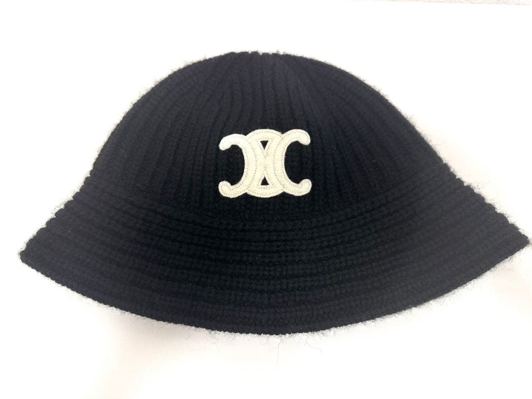 CELINEセリーヌ トリオンクロシェハット　ニット帽子　バケットハット