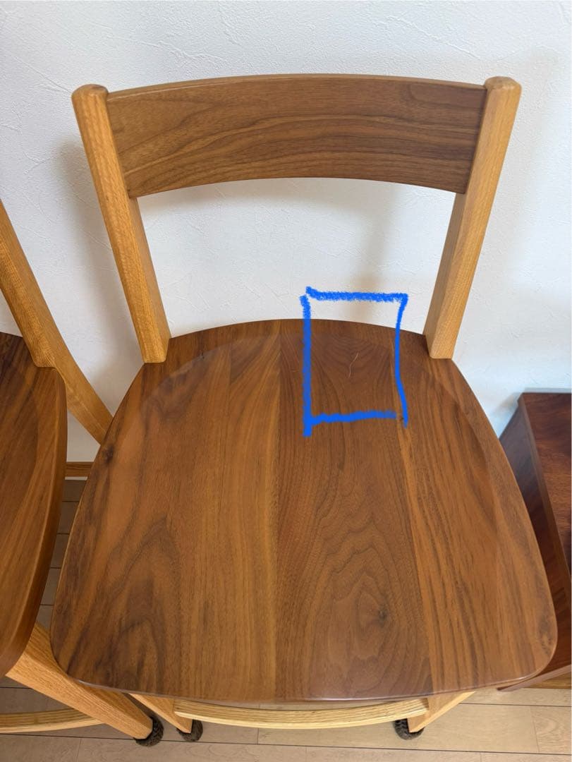 飛騨家具 イバタインテリア　カウンターチェア 一脚　①