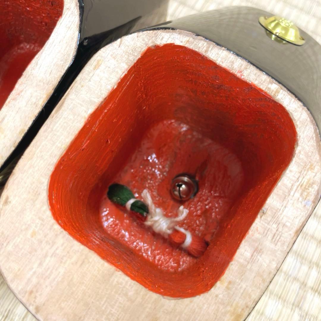 七五三 ぽっくり 七歳 飛鶴 漆金蒔絵 本畳 (未使用品)