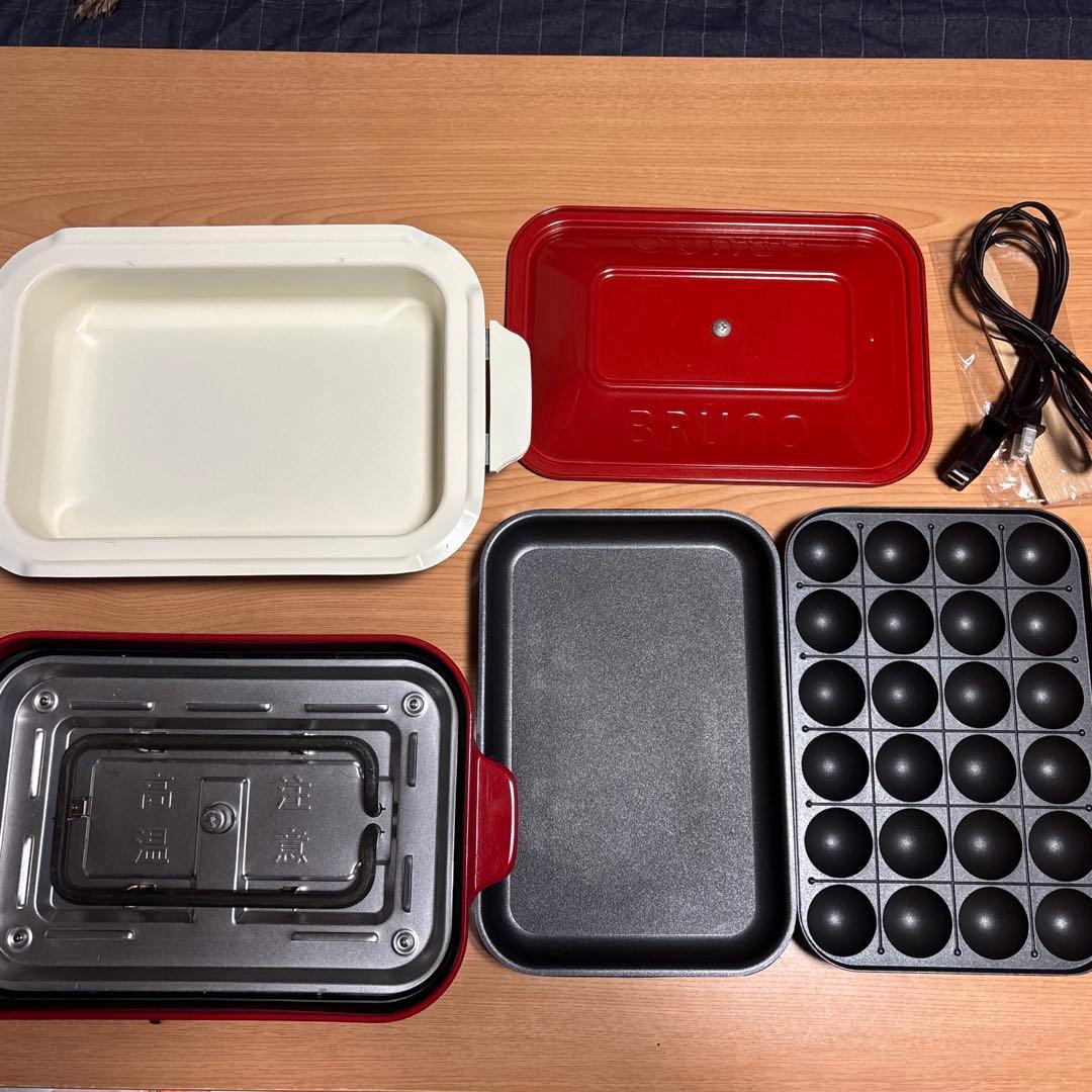 BRUNO　ブルーノコンパクトホットプレート 箱付きセット