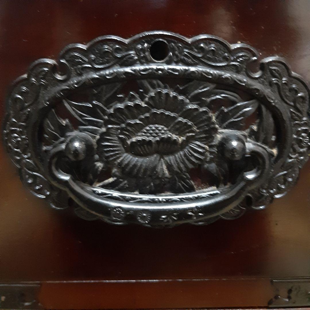 アンティーク家具 階段箪笥 鍵付き 74×76×45 右上がり