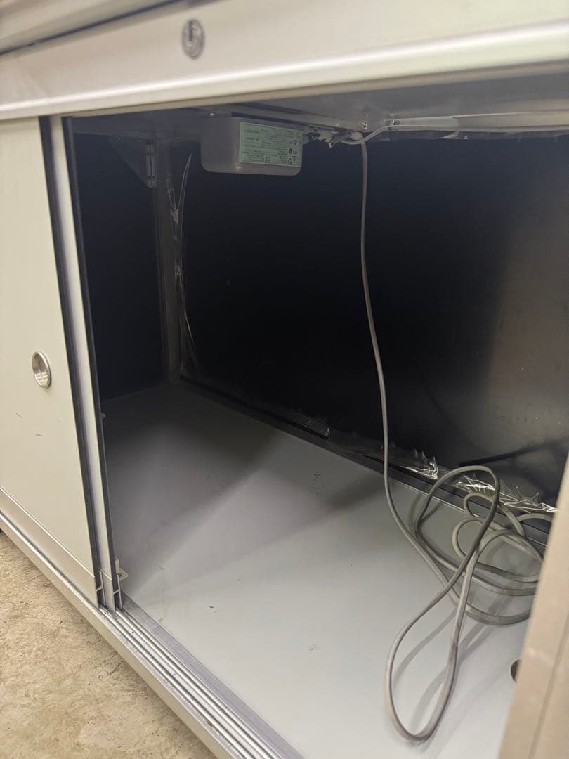 ショーケース ガラス ライト付き