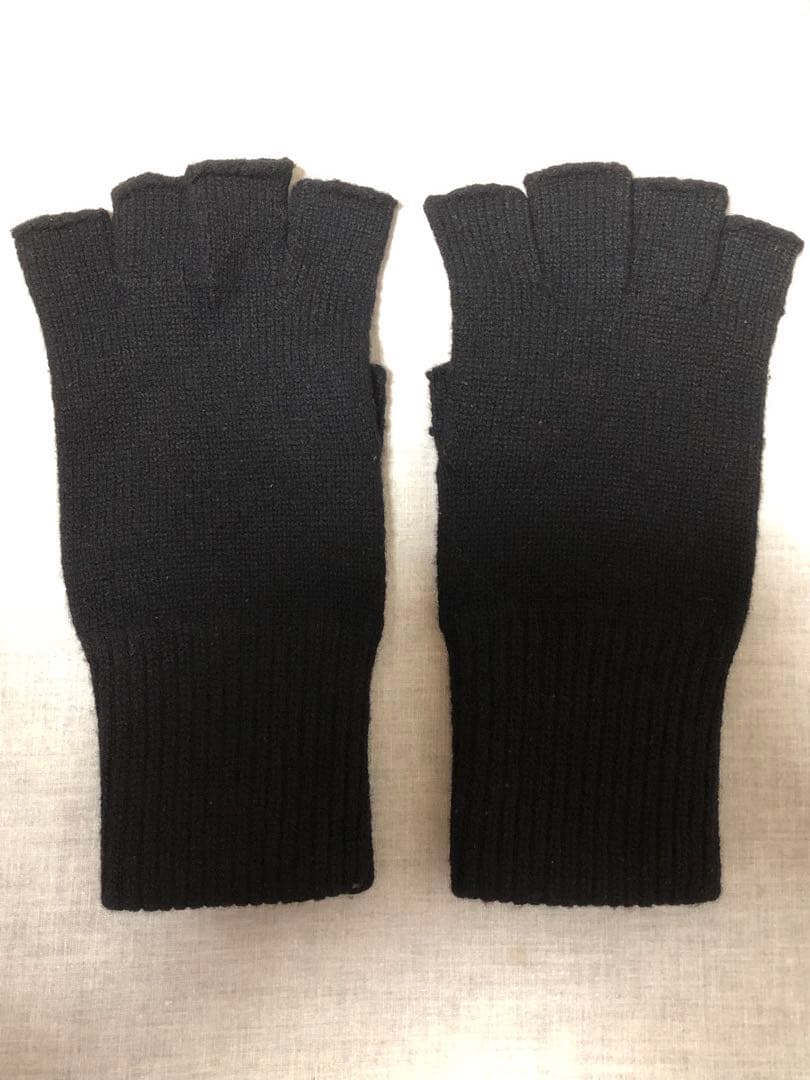 早い者勝ち名作ナンバーナイン カート期 フィンガーカットグローブ 黒 指抜き手袋