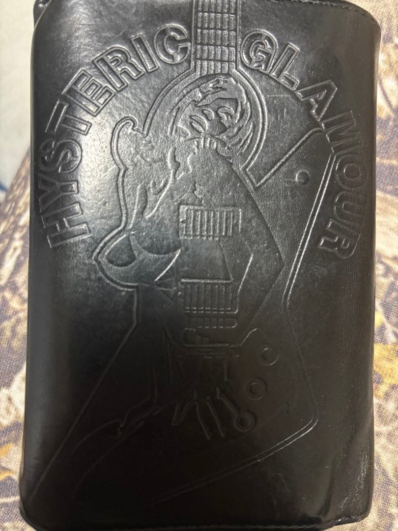 HYSTERIC GLAMOUR ブラック財布牛革製2つ折り
