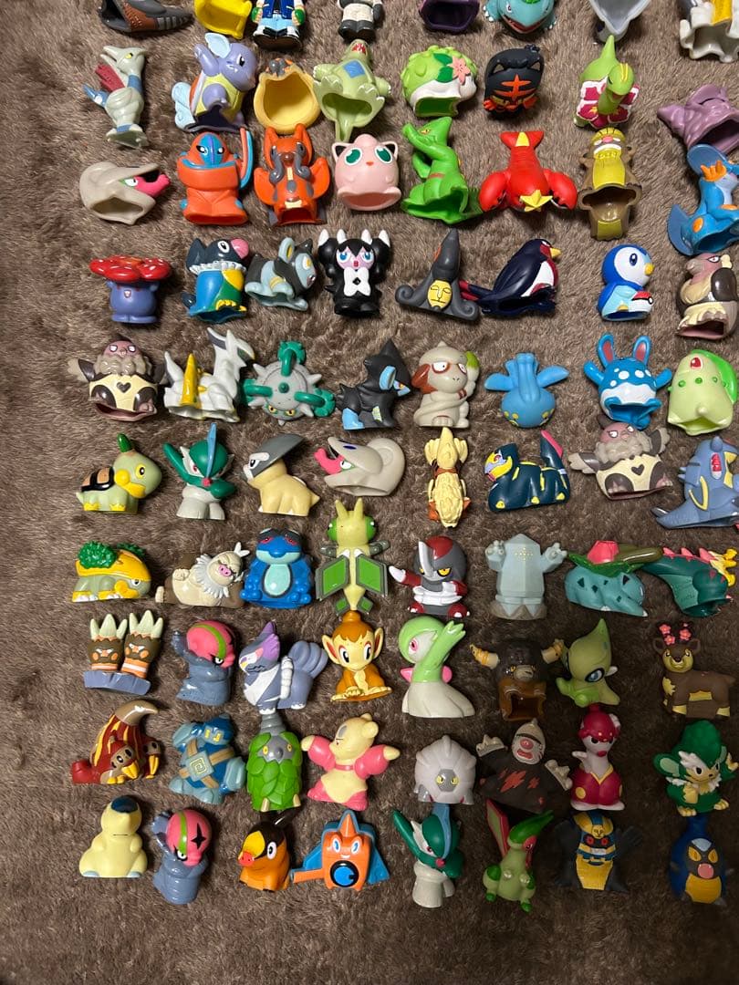 ポケモン 指人形 ソフビ フィギュア ポケモンキッズ　128個　おまけ付き