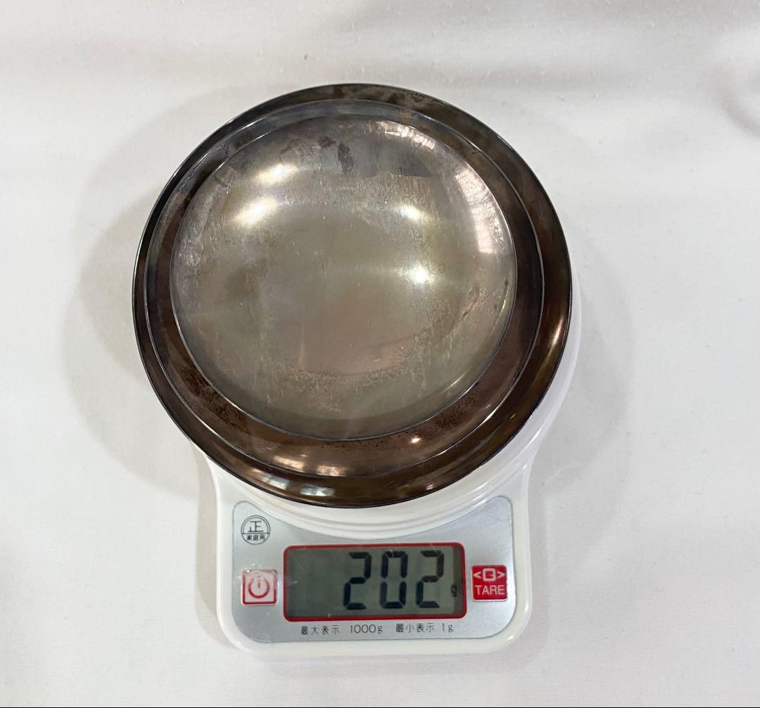 レトロな純銀製の三重杯　(刻印　純銀) 202g
