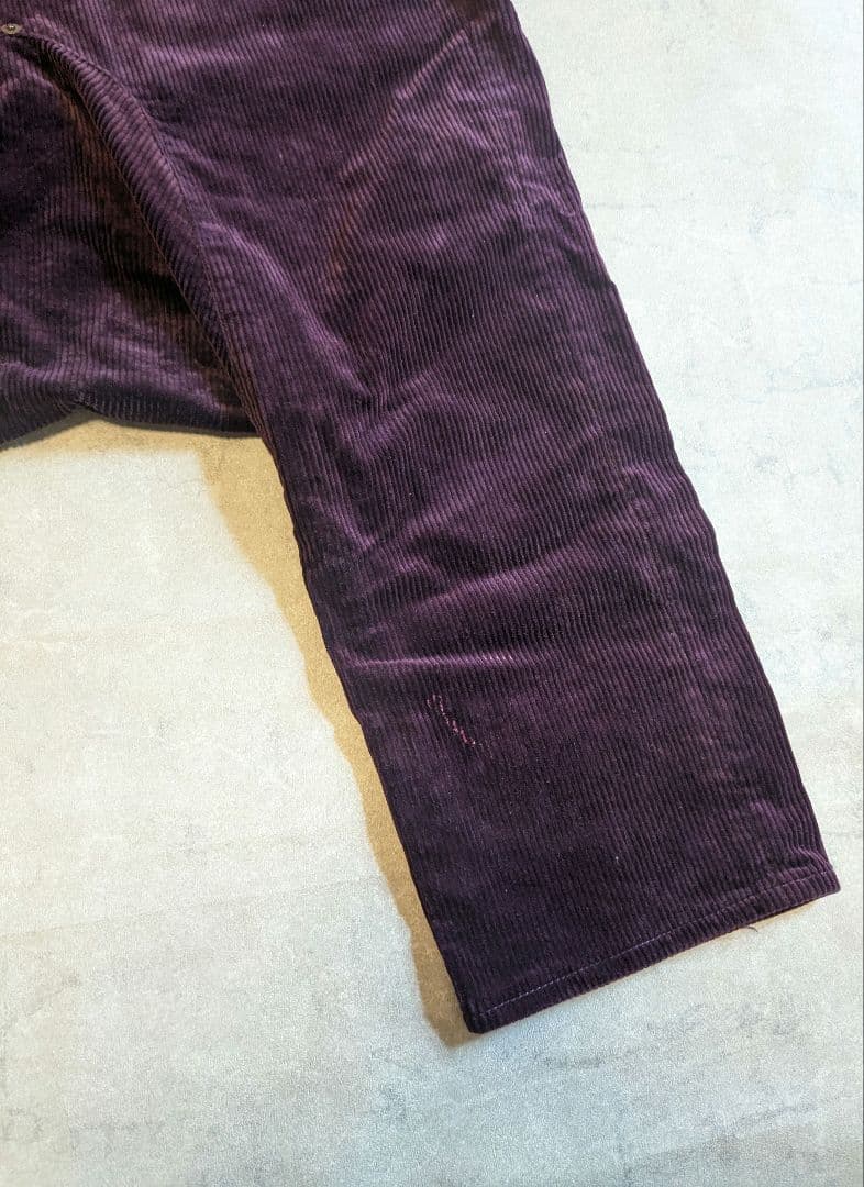 GANRYU ガンリュウ 13AW コーデュロイサルエルパンツ パープル S