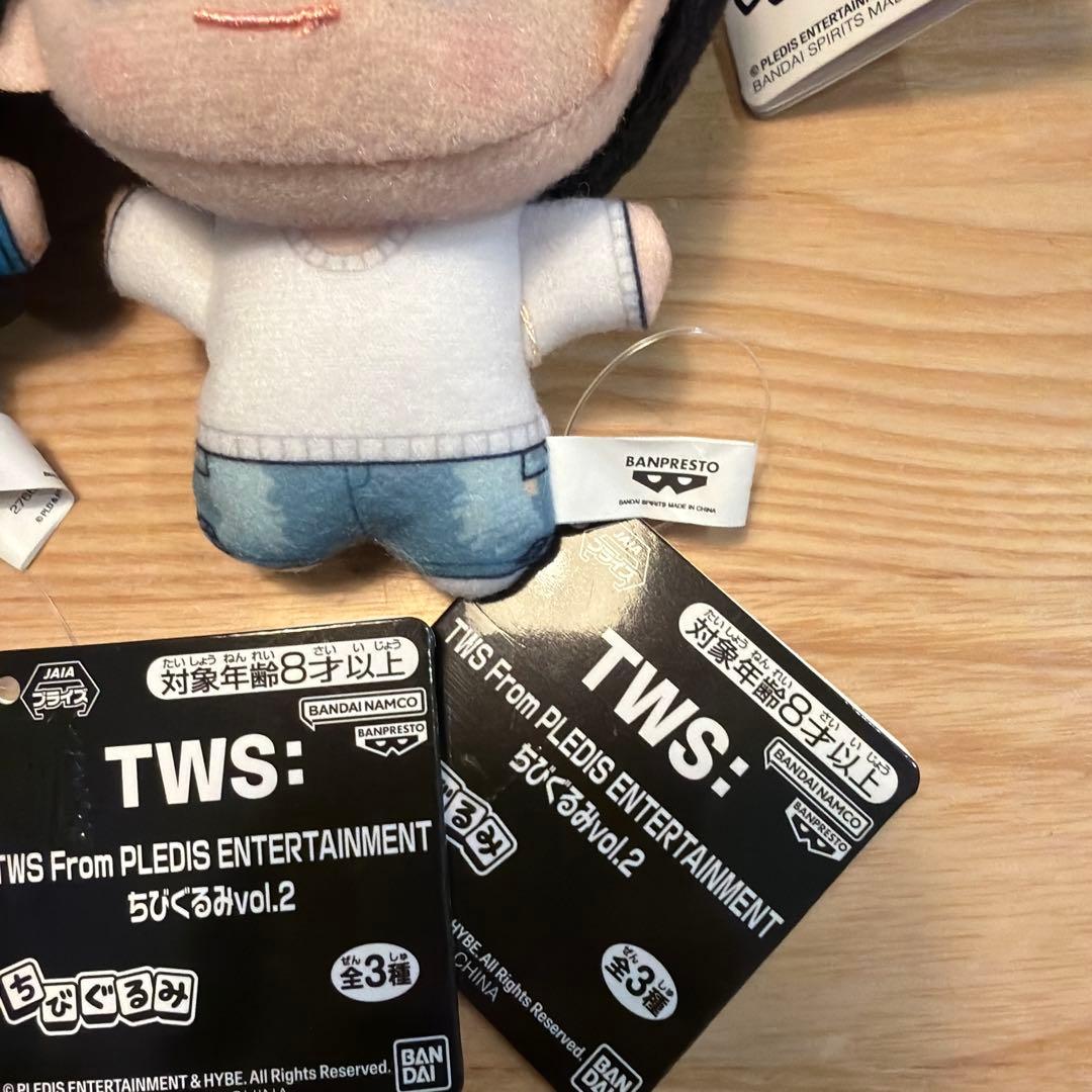 TWS: トゥアス ちびぐるみ ナムコ限定 全3種×2コンプリート　6点セット
