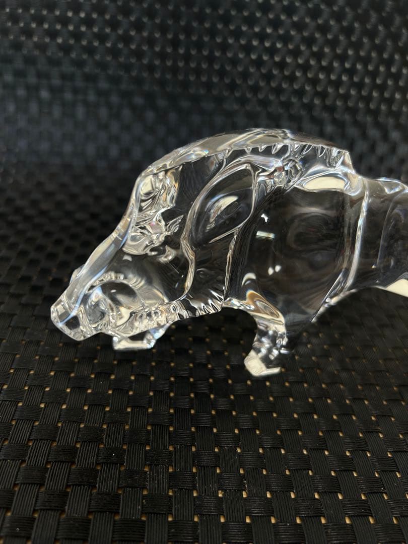【美品】バカラ　baccarat 干支　イノシシ　置物　ガラス　クリスタル