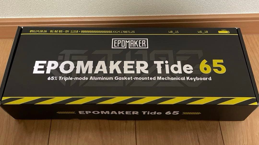 キーボード EPOMAKER Tide 65 Black Zebra switch ver