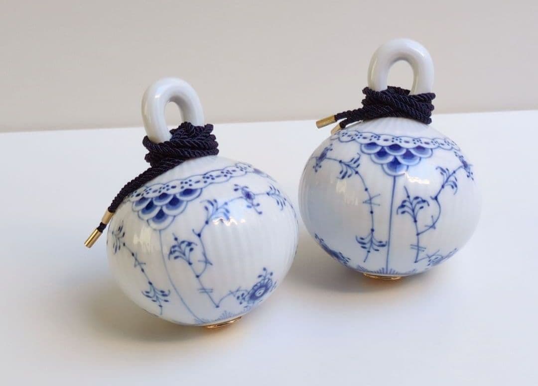 ロイヤルコペンハーゲン　ブルーフルーテッド ハーフレース オーナメント２個