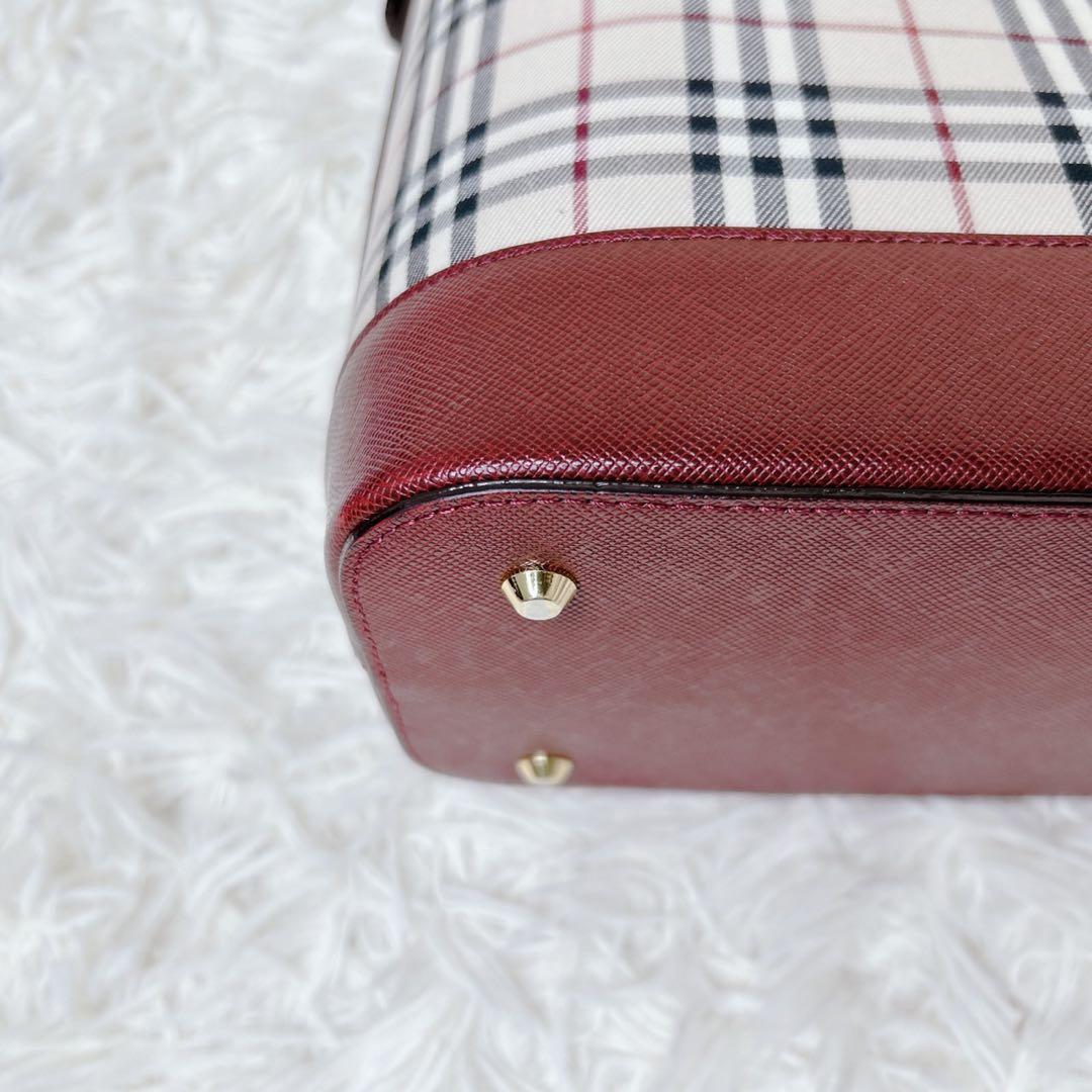 BURBERRY バーバリー ノバチェック キャンバス レザー ワンショルダー