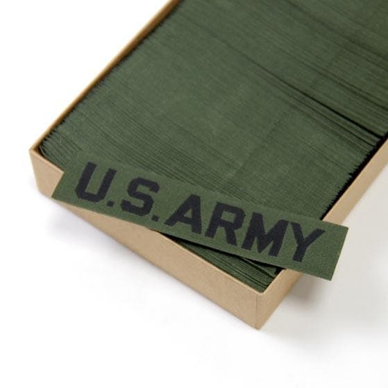 U.S.ARMY ネームタブ（新品）オリジナルBOX（500枚入り）