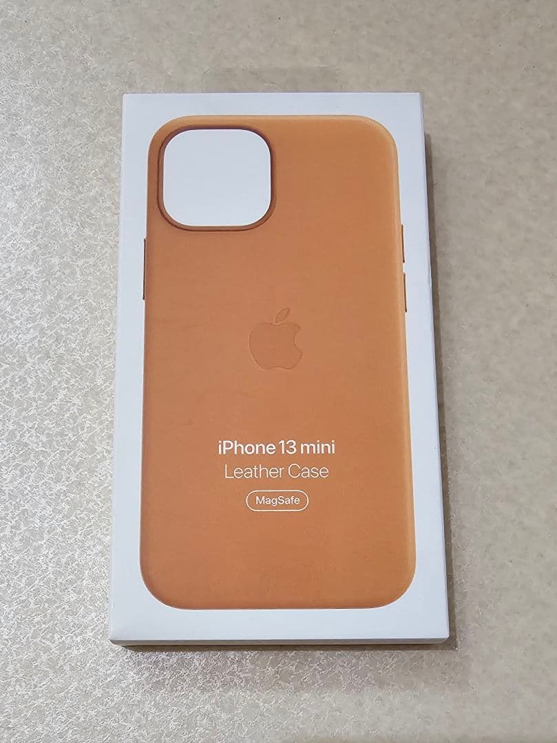 【純正】新品 iPhone 13 mini レザーケース ゴールデンブラウン