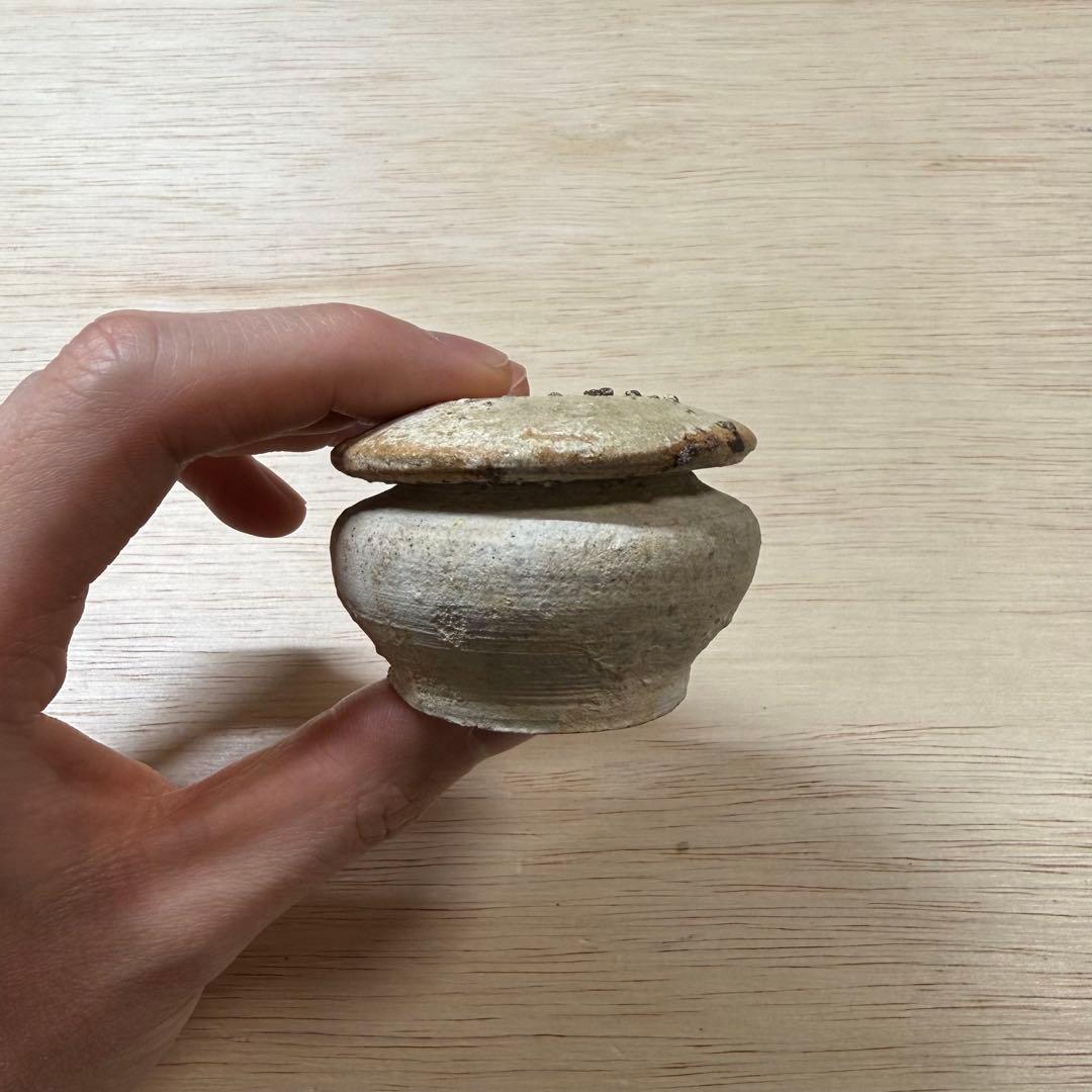 古瀬戸 小壷 蓋物 鎌倉時代 山茶碗 古美術 骨董 古常滑 古信楽 古美濃