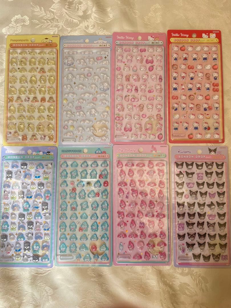 正規品　ボンボンドロップシール　サンリオミニ　８種　コンプリート　即日発送