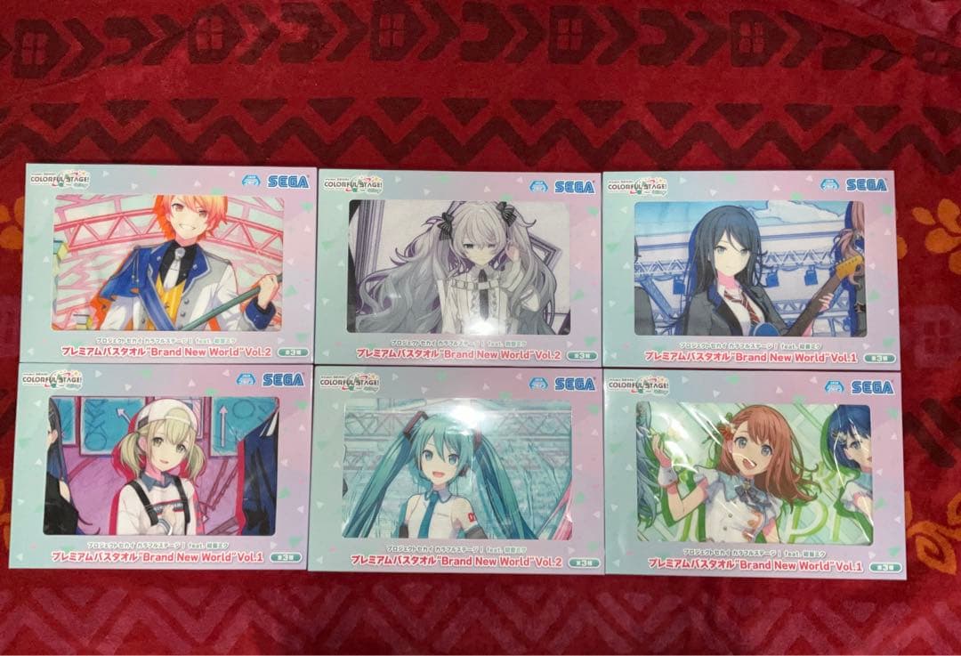 プロジェクトセカイ プロセカ プレミアムバスタオル Vol.1Vol.2 全6種