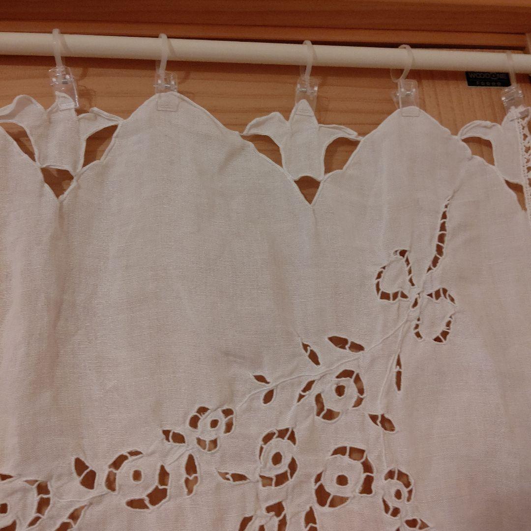 リネン アンティークレース カーテン／のれん 貴婦人 女性