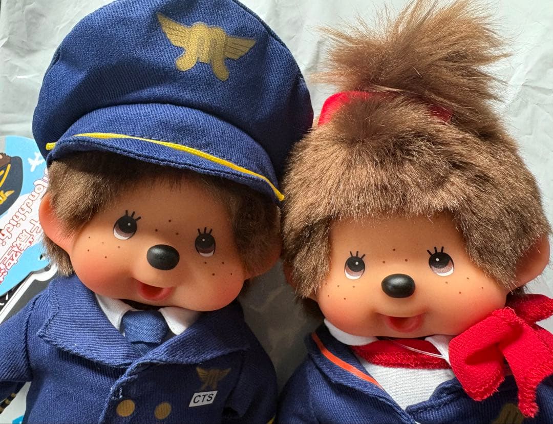 モンチッチ　新千歳空港限定　パイロット　CAモンチッチちゃん　機長モンチッチくん