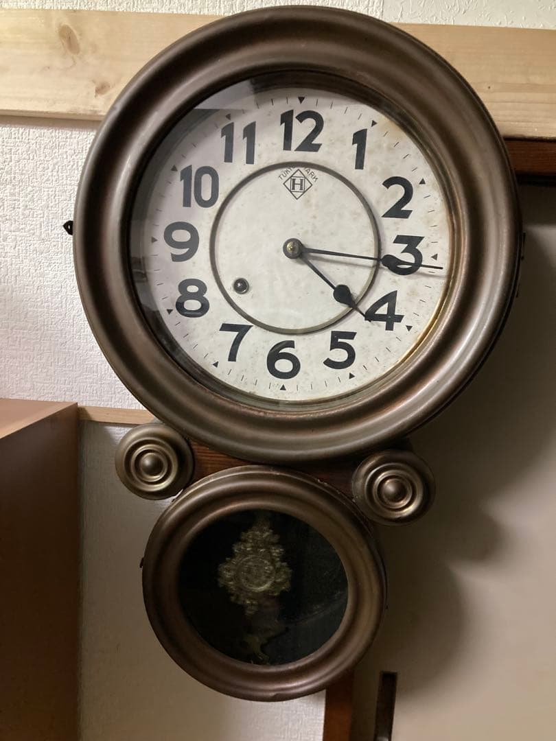 訳あり 北出時計製造所 アンティークダルマ時計1896年製造 稼働中