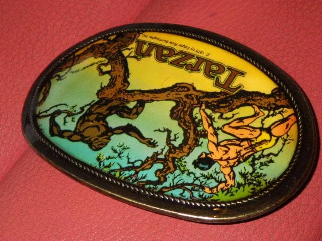 70'S★ターザン★ベルト バックル★12★ビンテージ★アメコミ★漫画★ヒーロー