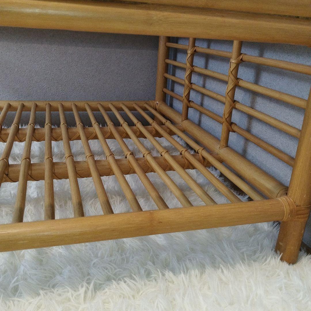 未使用級　カサブランカ　CADENZA カデンザ　センターテーブル　高級　ラタン