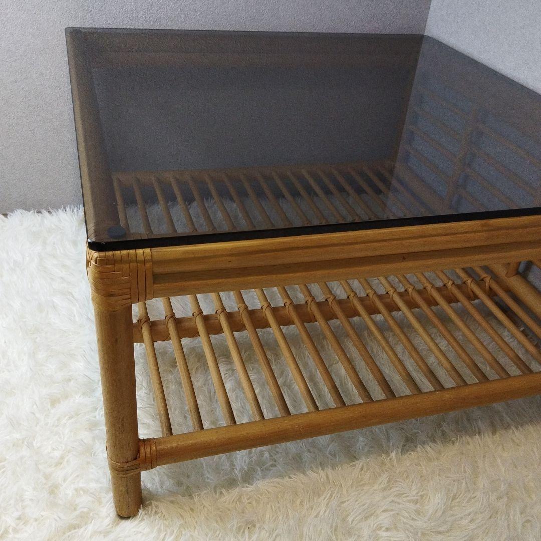 未使用級　カサブランカ　CADENZA カデンザ　センターテーブル　高級　ラタン