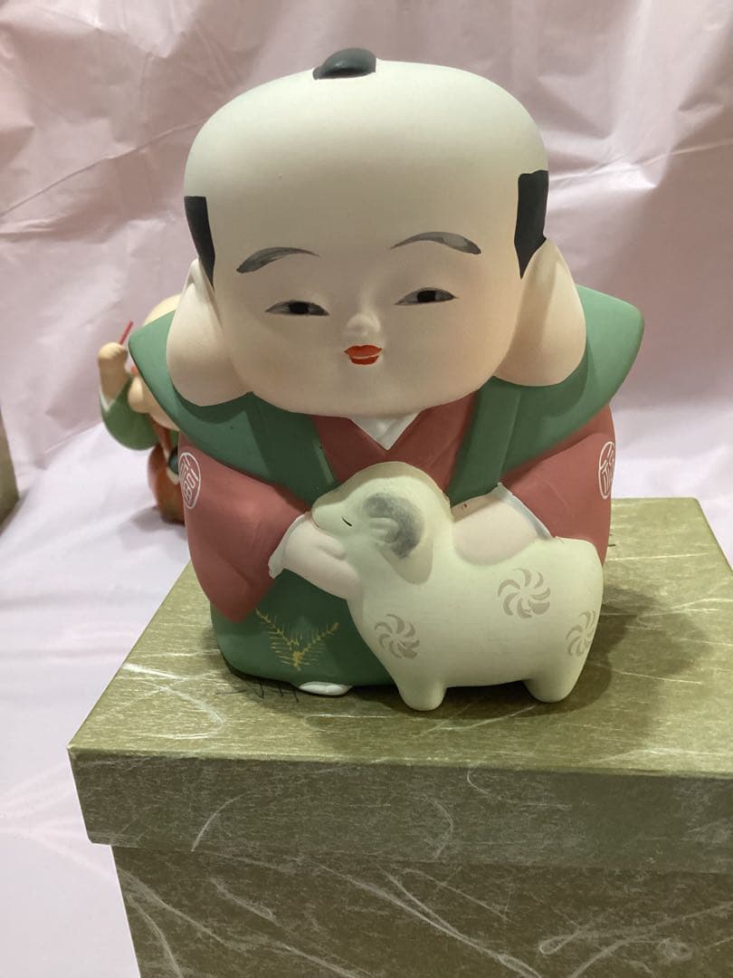 福助人形　ノベルティ　非売品　縁起物　干支　伝統工芸品　陶器製日本人形 7体