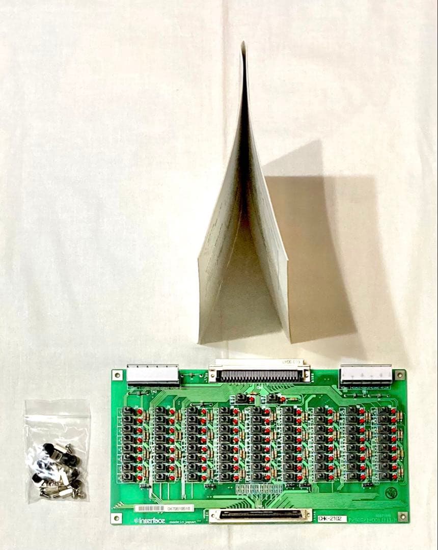 インタフェース64点スイッチ64点LEDテストボードCHK-2102【入手困難】