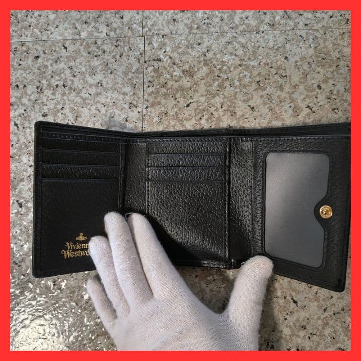【新品未使用】ヴィヴィアンウエストウッド三つ折り財布　913VW138　ブラック