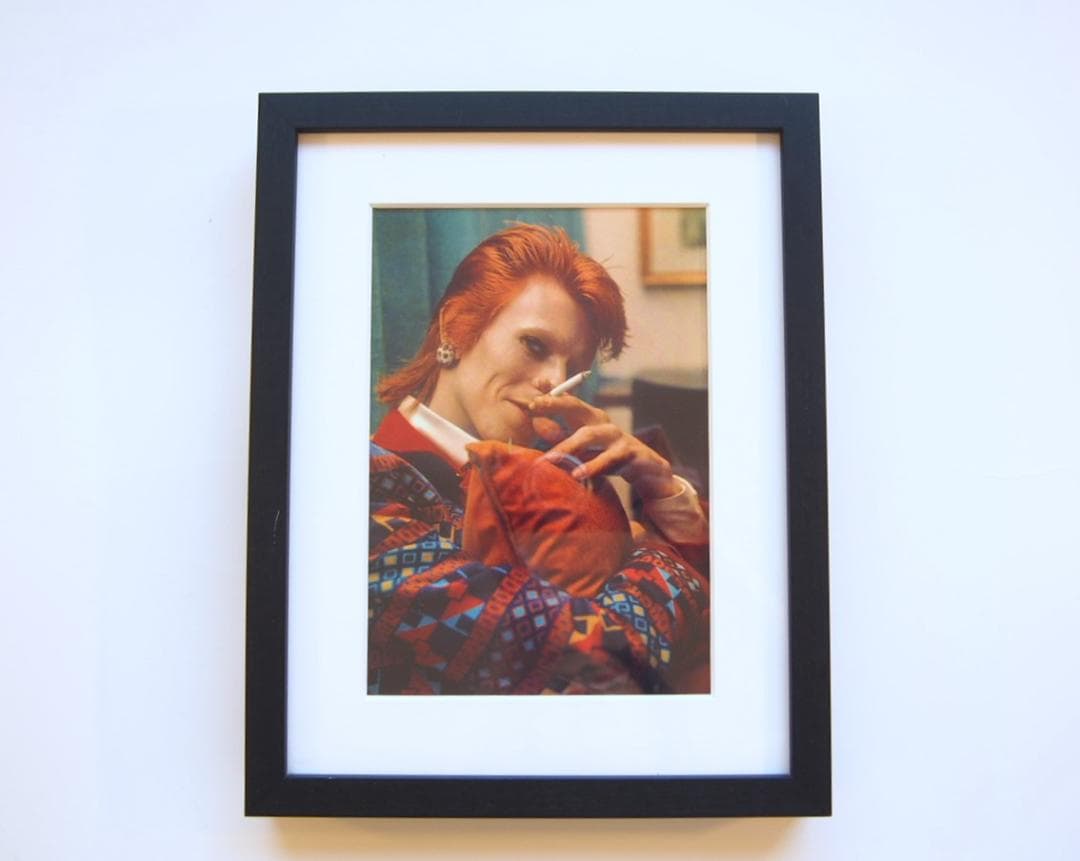 特注額装込★デビッドボウイ★ミックロック展写真作品特殊高級印刷プリントA4非売品