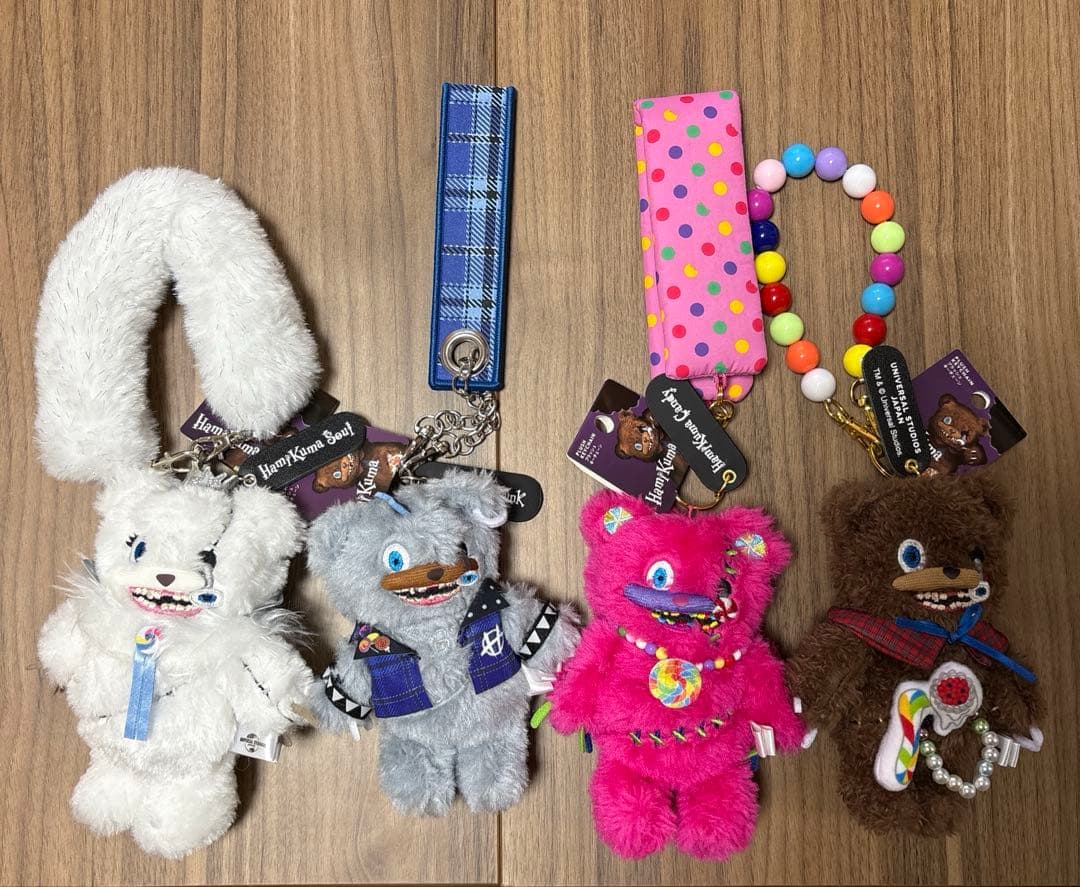 USJ ハミクマ　プラッシュキーチェーン　フルコンプセット