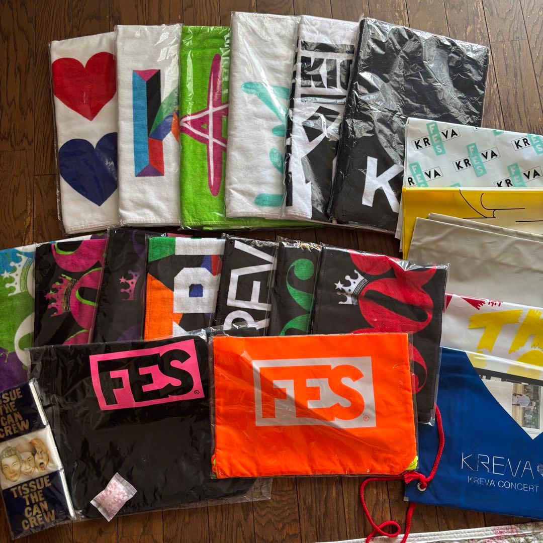 【まとめ売り】KREVA タオル　グッズまとめ売り