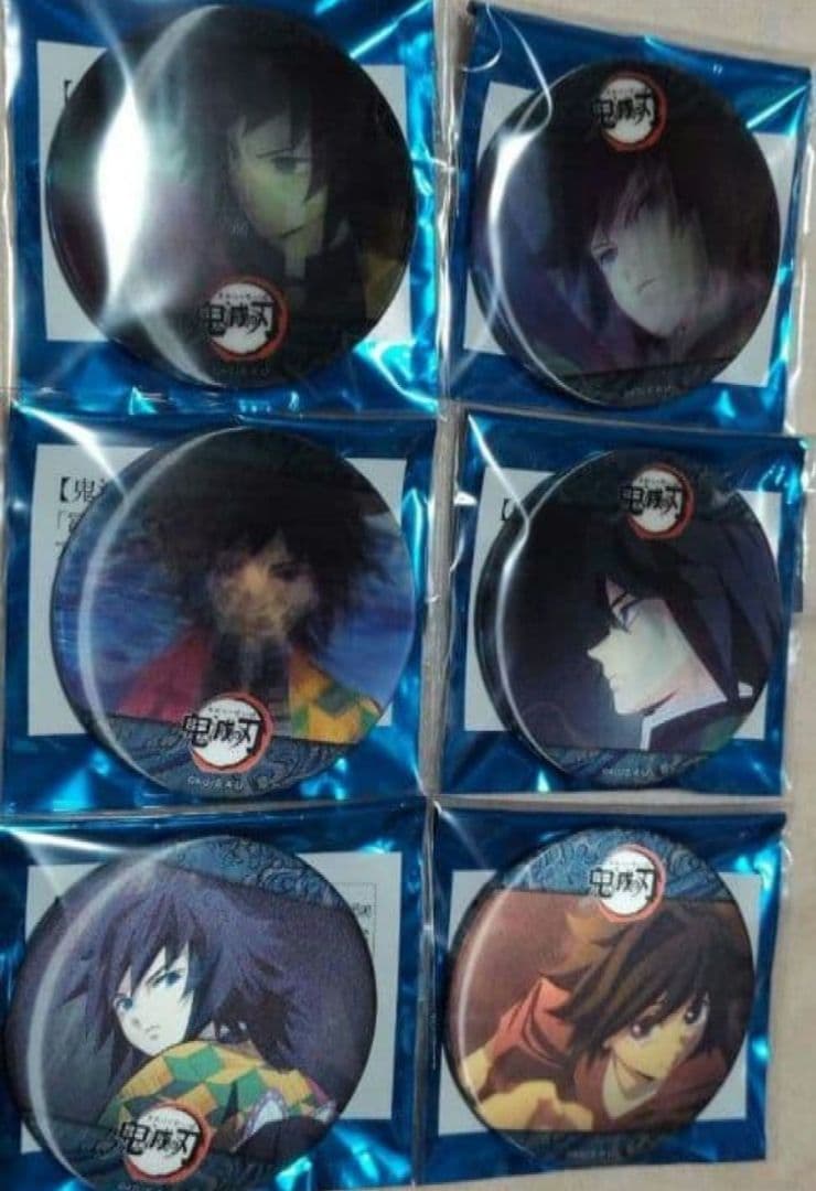 鬼滅の刃 柱カフェ 冨岡義勇　ランダムアニメーション缶バッジ 　コンプリート