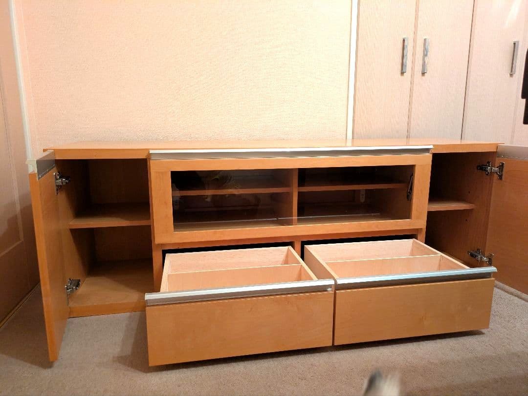 【送料込】160　テレビボード 　ローボード　テレビ台 　北欧　ナチュラル　収納