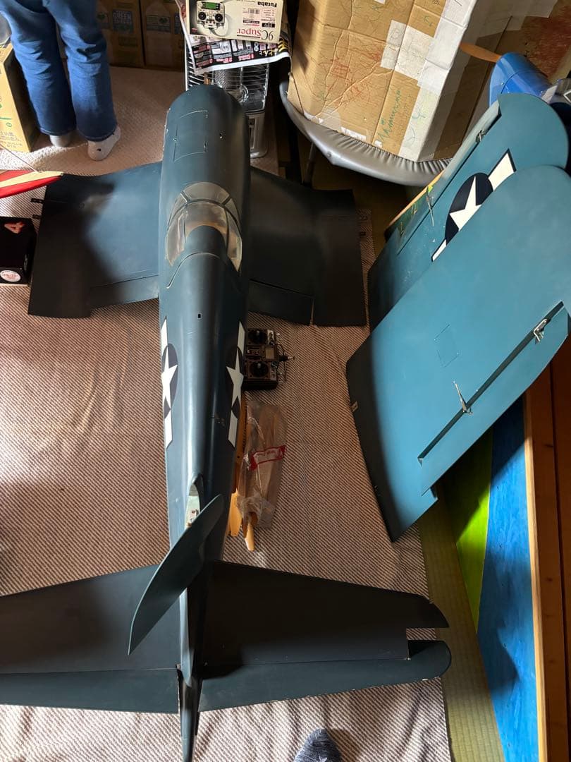 YU　航空機モデル ダークブルー 軍用機