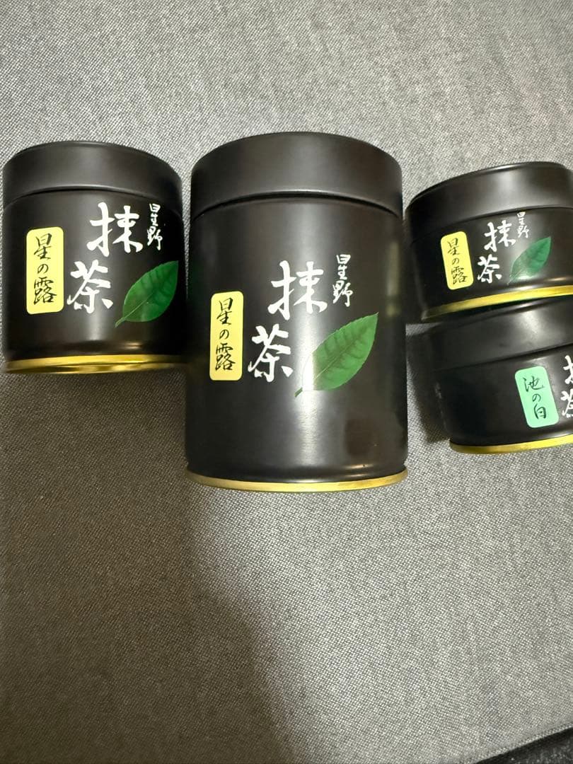 【星野製茶園】抹茶100g/40g缶/新茶20g缶2缶　計180g 4缶計