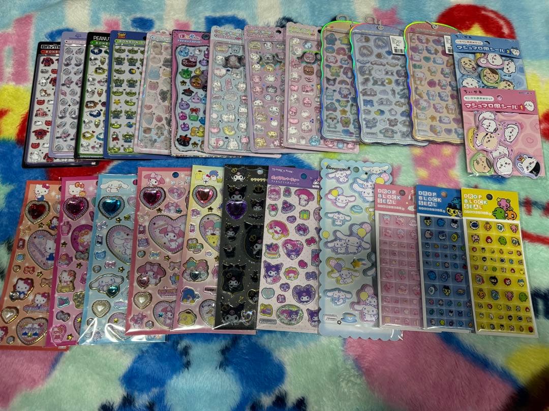 ボンボンドロップシール　シールまとめ売り25枚