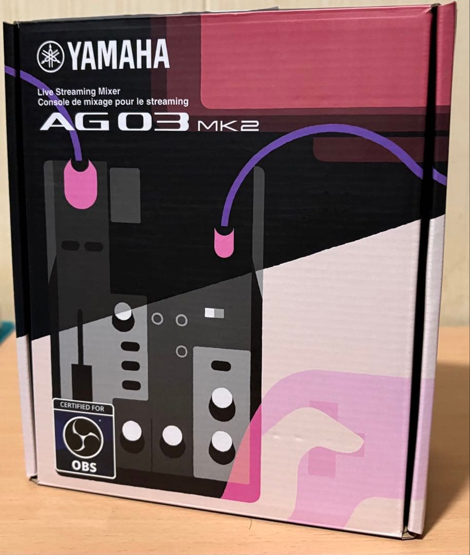 ヤマハ 3チャンネル ライブストリーミングミキサー ブラック AG03MK2B