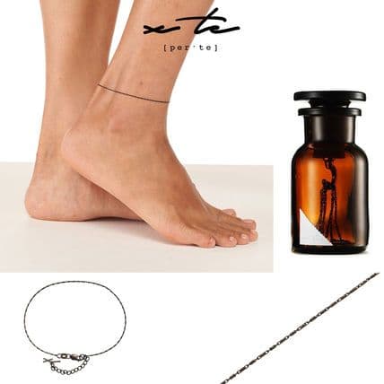 x te Lume Black Anklet アンクレット　14金