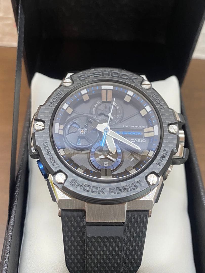 【未使用に近い極美品】G-SHOCKGST-B100-1AJFBluetooth