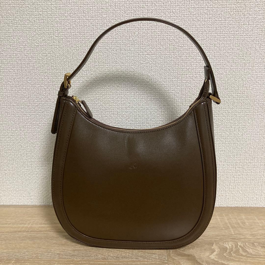 【未使用品】キタムラ　セミショルダーバッグ　チョコ