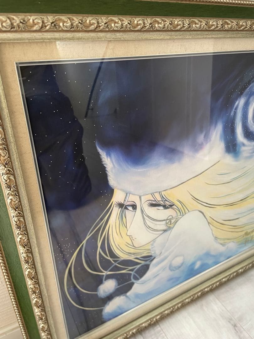 F10号 手描き油彩 松本零士銀河鉄道999模写　メーテルレジェンド 絵画
