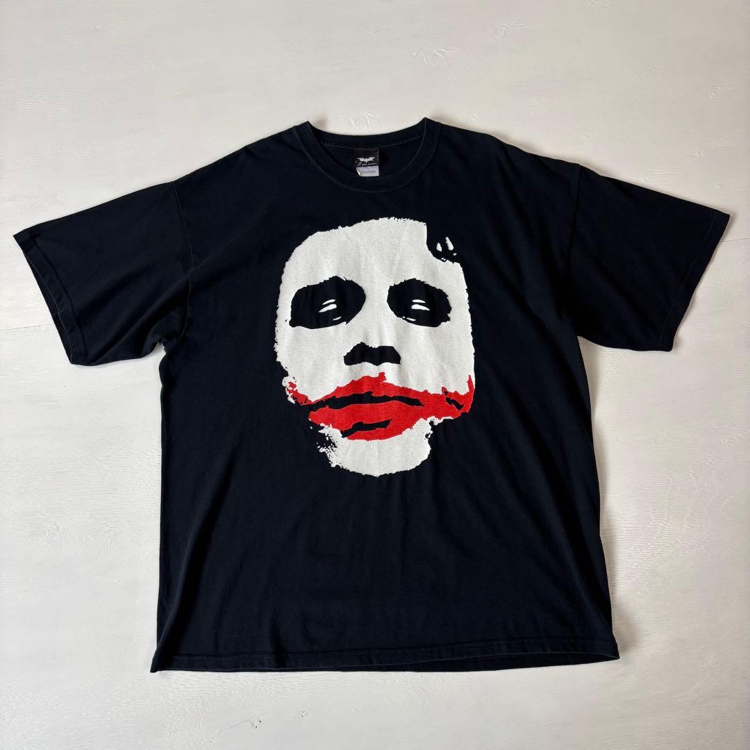 ジョーカー　ダークナイト　ムービーTシャツ　ヒースレジャー　ブラック　古着　XL