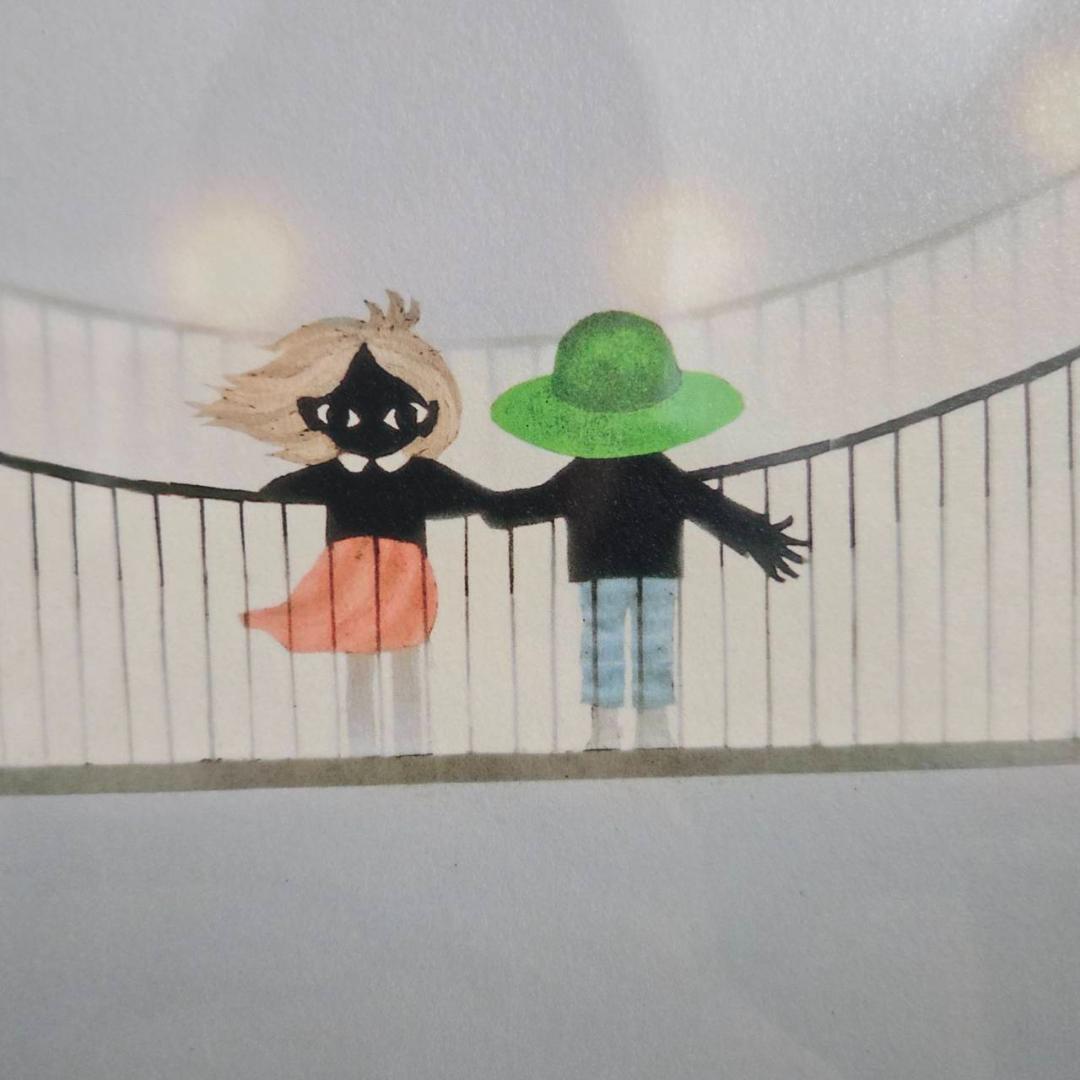 藤城清治　つり橋は僕のハープ　レフグラフ　直筆サイン　保証