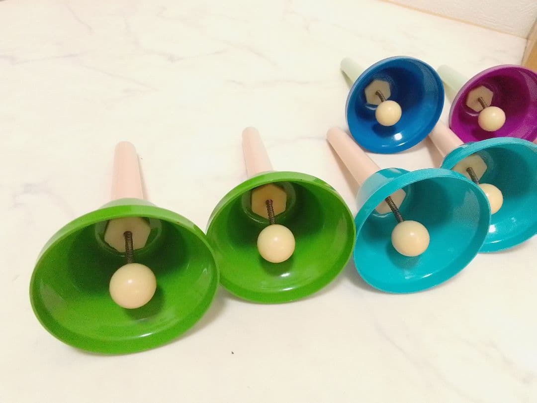 ☆未使用☆ ウチダ ミュージックベル MB-C 20音 カラー ハンドベル