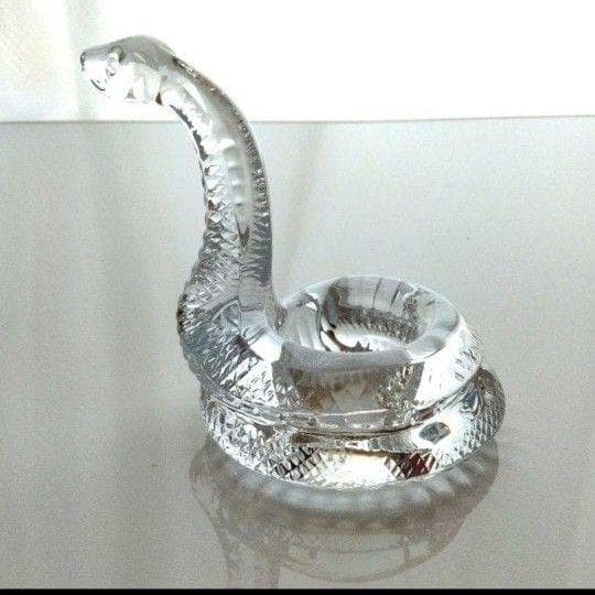 【新品】バカラ　蛇　ヘビ　へび　箱付き　干支　置物　Baccarat