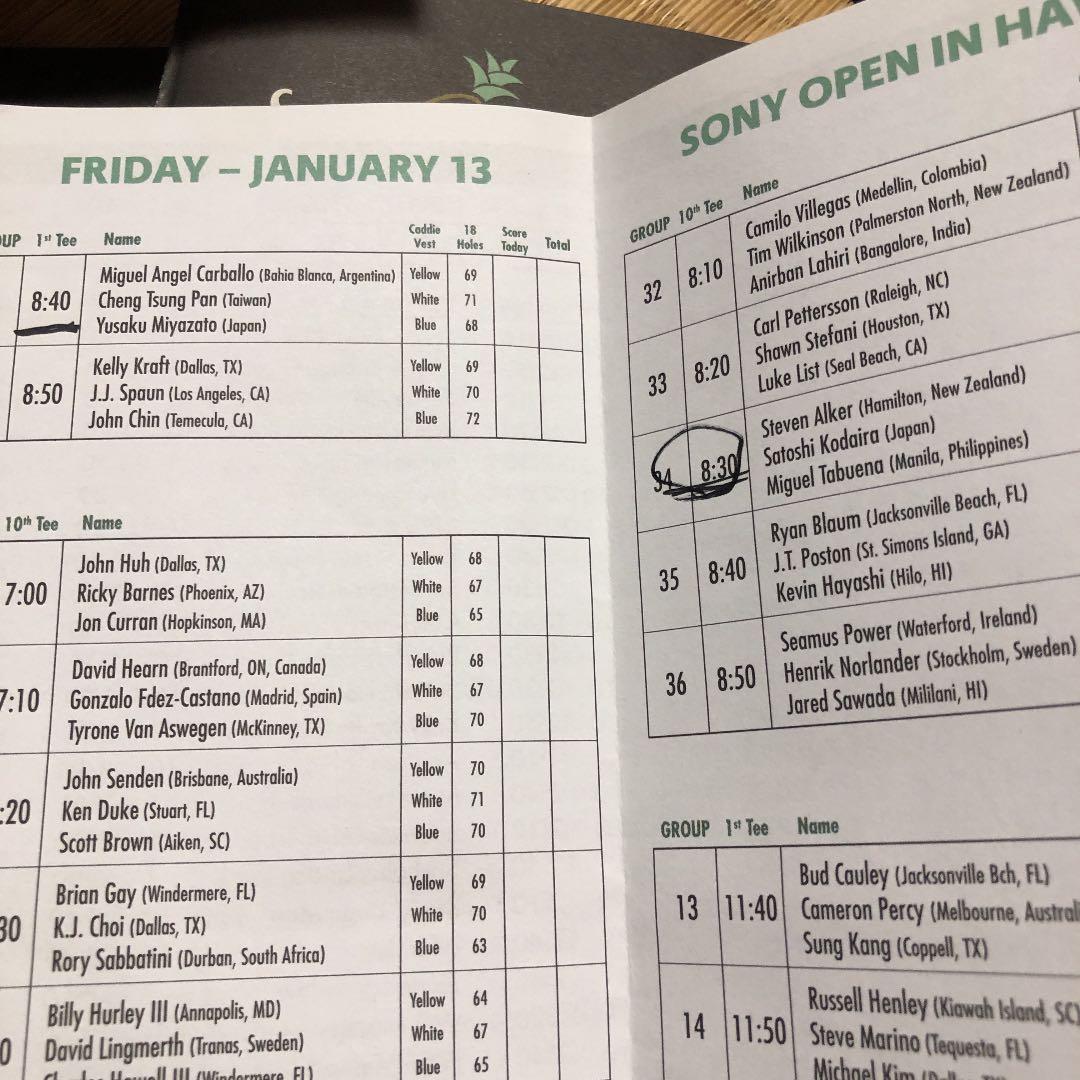 松山英樹などの直筆サイン色紙