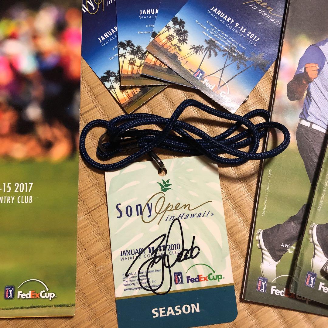 松山英樹などの直筆サイン色紙