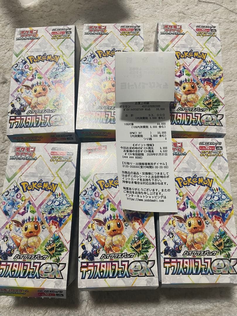 シュリペリなし　6box テラスタルフェスex